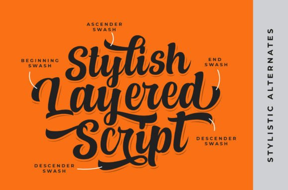 Alexandria Script Font - Preview 2