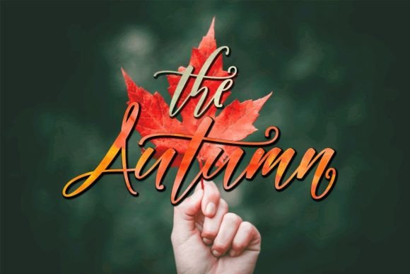 Autumn Script & Handwritten Font By elcodetype