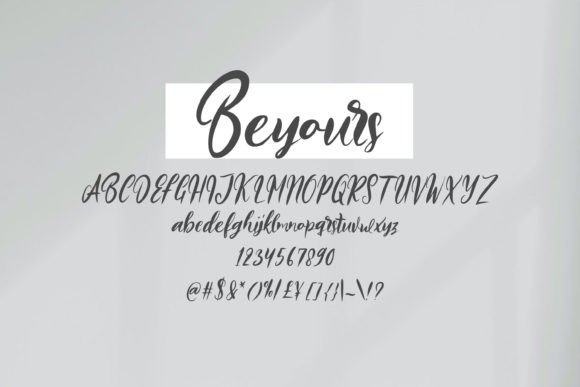 Beyours Font - Preview 4