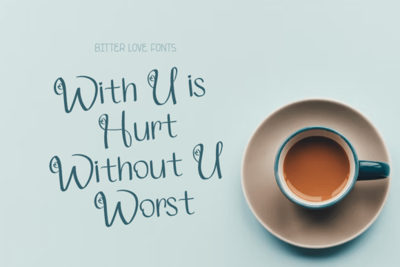 Bitter Love Font - Preview 1