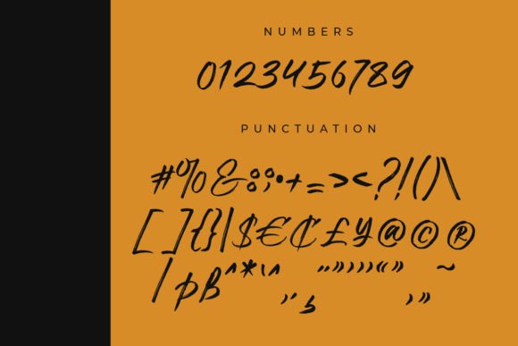 Black Almonds Font - Preview 1