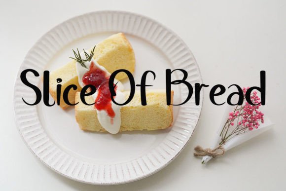 Bread Food Font PNG with transparent background - Preview 3