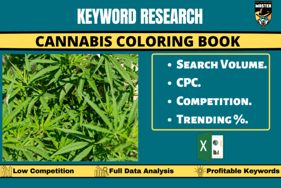 19 Cannabis Coloring Book Designs &amp; Graphics