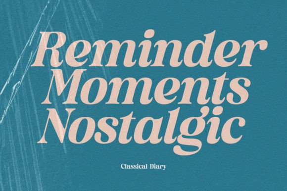 Classical Diary Font - Preview 4