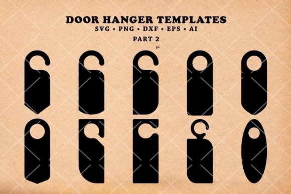 20 Door Hanger Template Svg Designs & Graphics