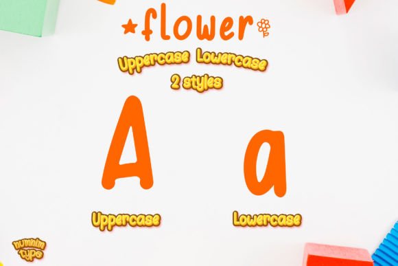 Flower Font - Preview 1