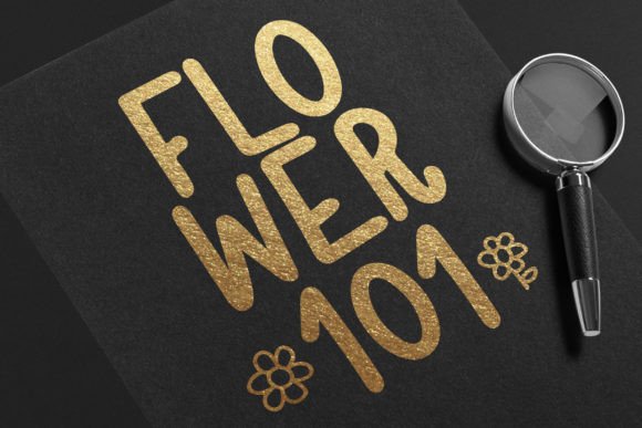 Flower Font - Preview 2