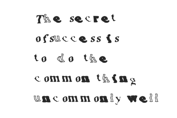 Glitch New Roman Random Font PNG with transparent background - Preview 2