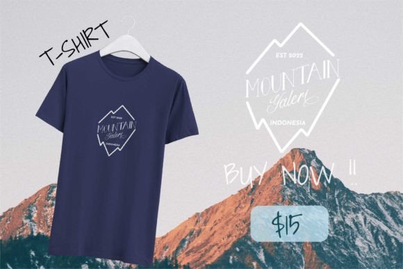 Great Mountain Font PNG with transparent background - Preview 4