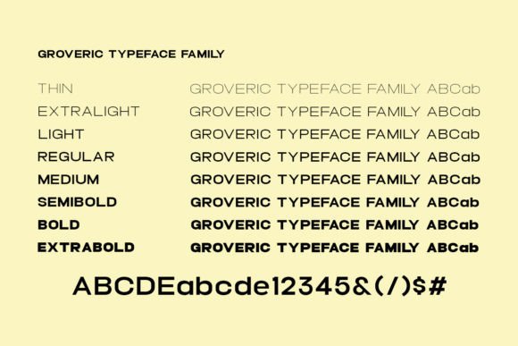 Groveric Font - Preview 1