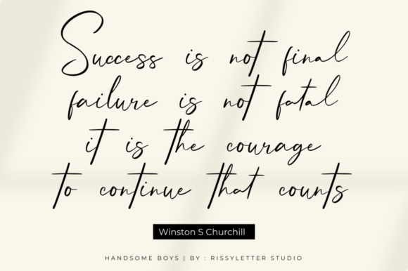 Handsome Boys Font - Preview 1