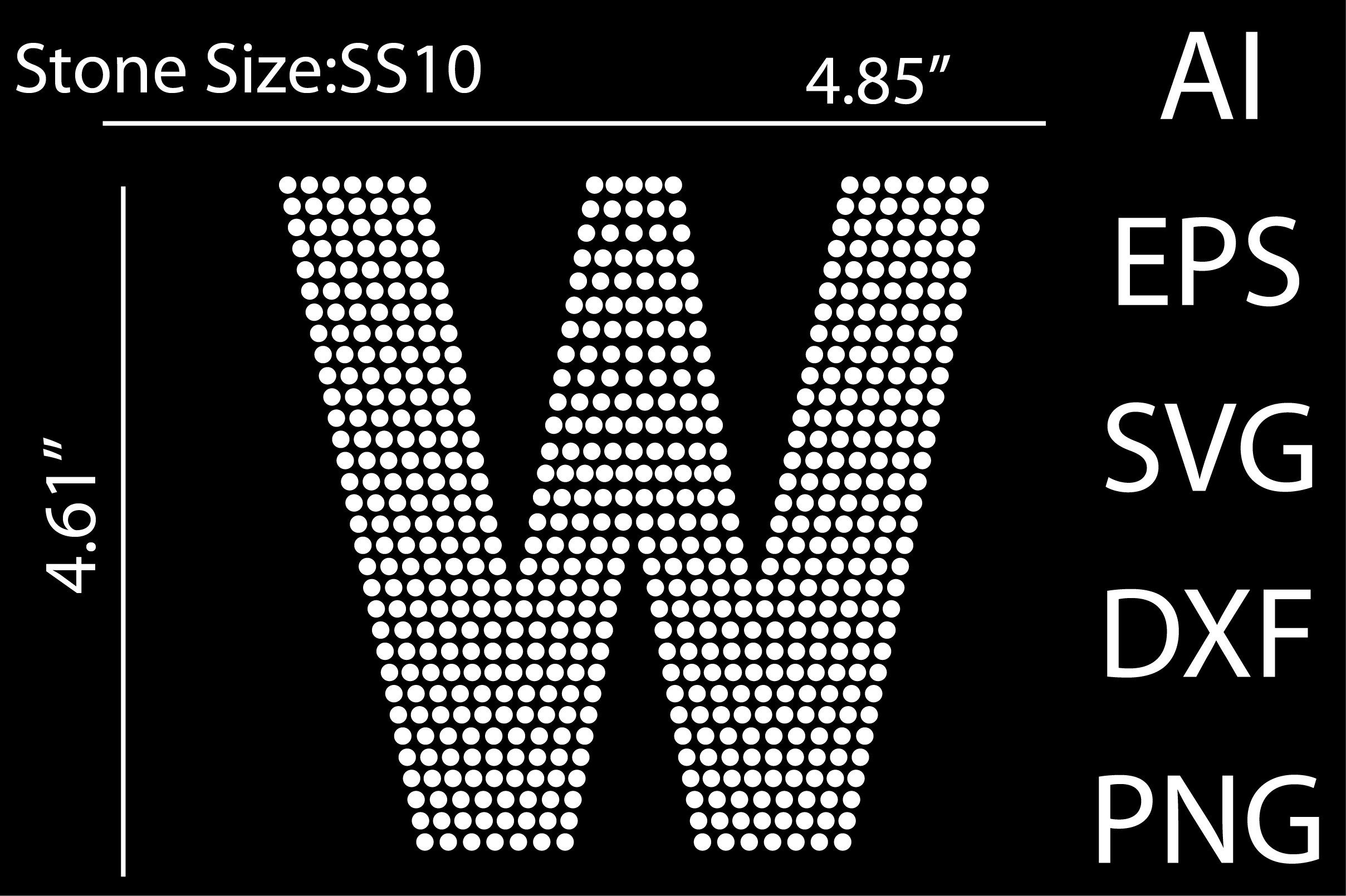 Letters Rhinestone Templates Design Graphic by betruthful · Creative ...