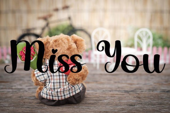 Loving Type Font PNG with transparent background - Preview 3