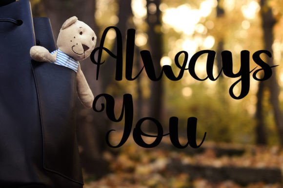 Loving Type Font PNG with transparent background - Preview 4