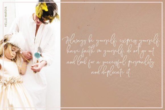 Marsya Font PNG with transparent background - Preview 5