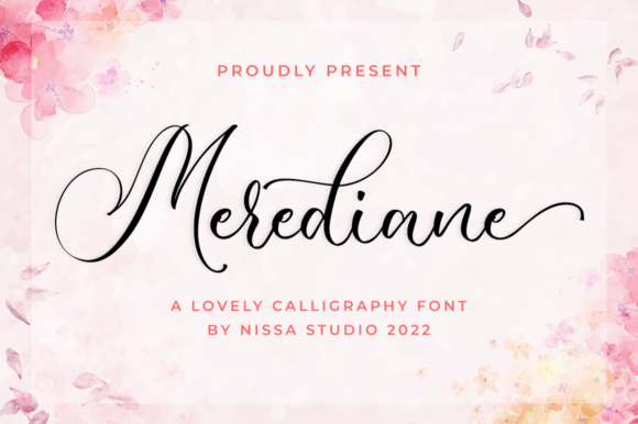Merediane Script & Handwritten Font By NissaStudio