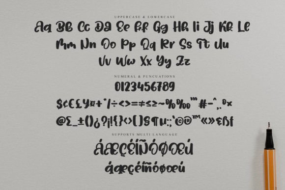 Michelar Font PNG with transparent background - Preview 5