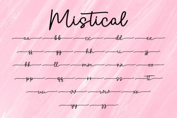 Mistical Font font preview - 6