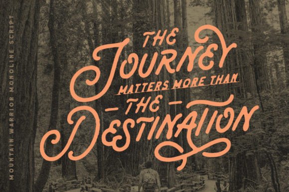 Mountain Warrior Font PNG with transparent background - Preview 1