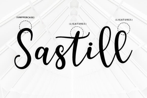 Sastill Font PNG with transparent background - Preview 3