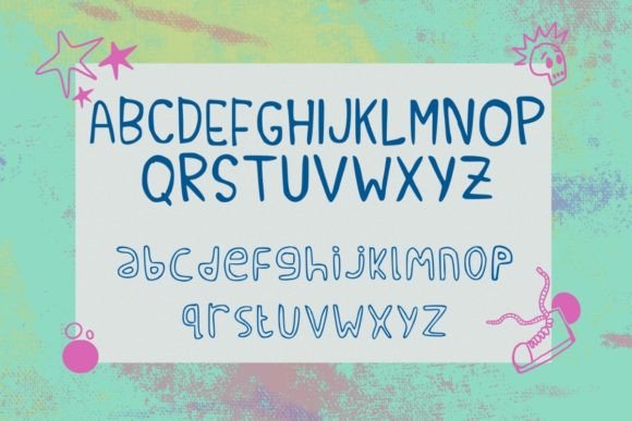 Silly Type Font PNG with transparent background - Preview 1