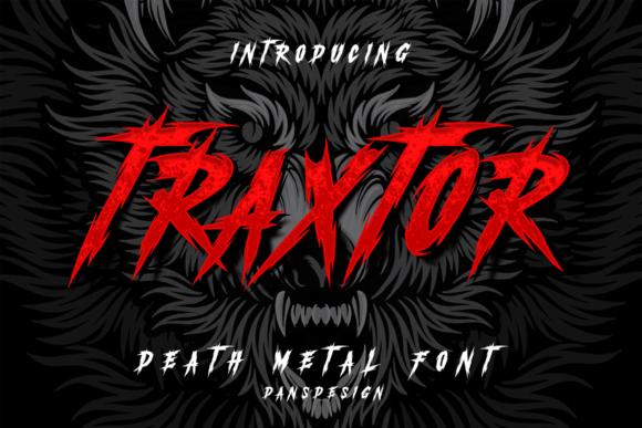 Traxtor Blackletter Font By Dansdesign