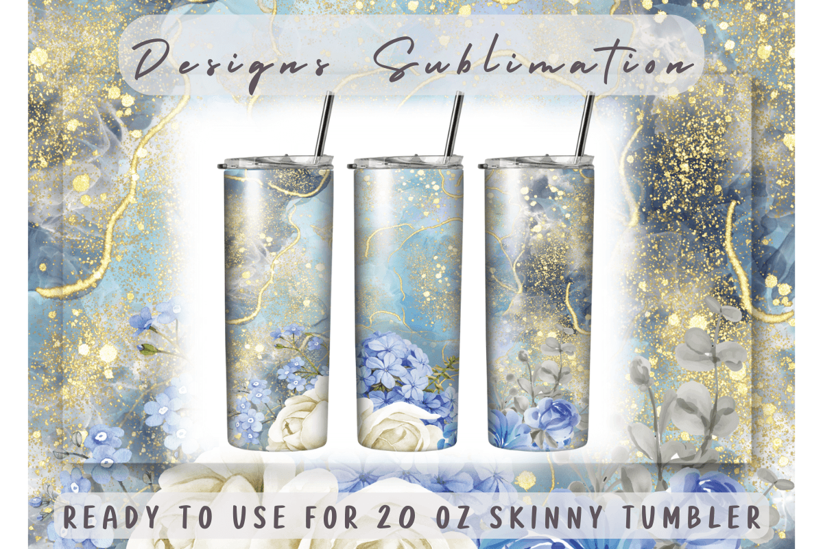 Watercolor Flowers Sublimation Tumbler Graphic by sasikharn · Creative ...