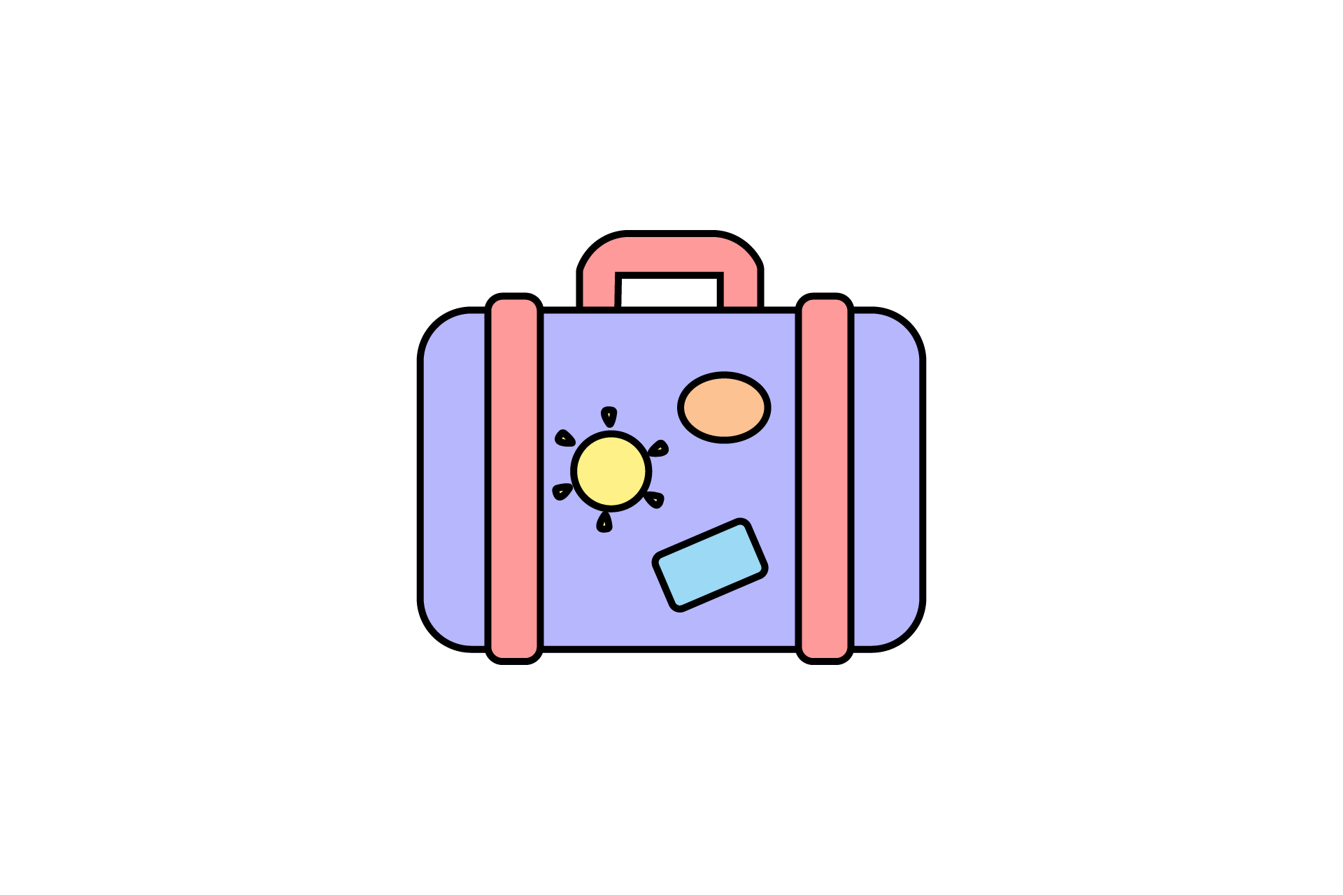 Cute Kids Luggage Bag Style