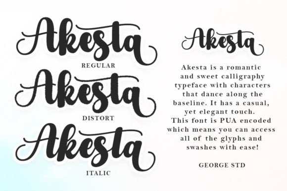 Akesta Font - Preview 3