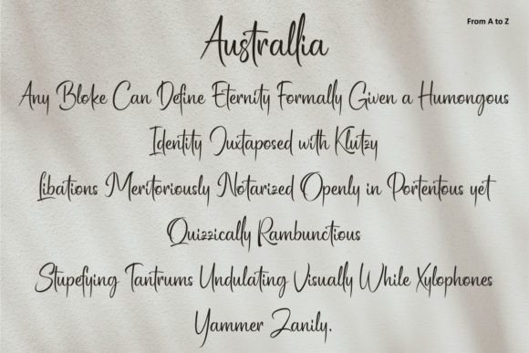 Australlia Font - Preview 4