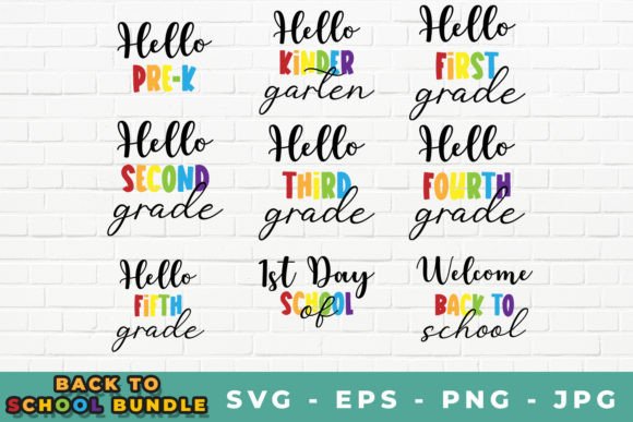 Welcome Back to School Bundle Bundle · Creative Fabrica