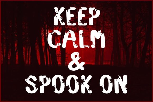 Bloody Spooky Font - Preview 1