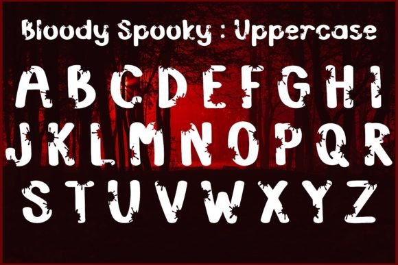 Bloody Spooky Font - Preview 2