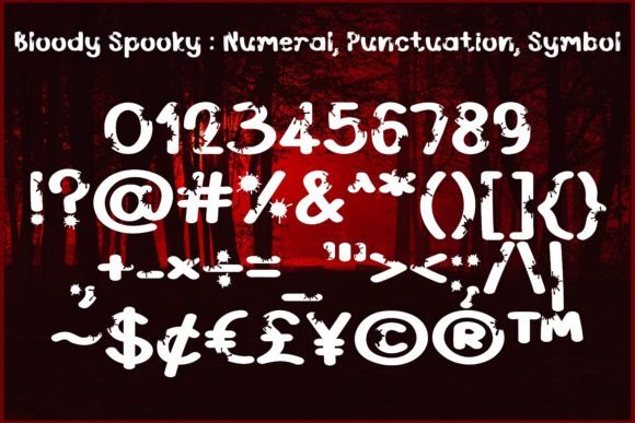 Bloody Spooky Font - Preview 4
