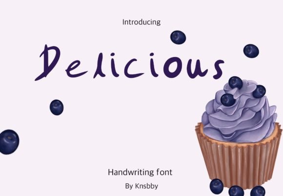 Blueberry Cupcake Font - Preview 1