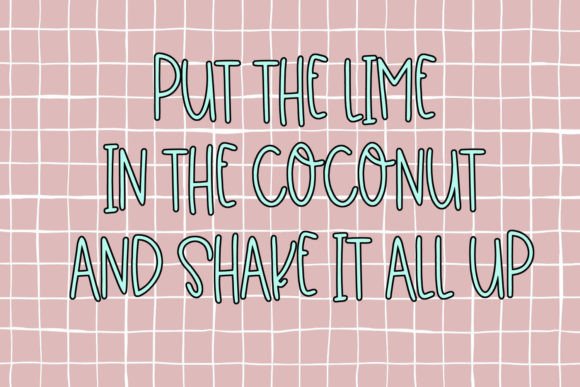 Coconut Milk Font font preview - 3