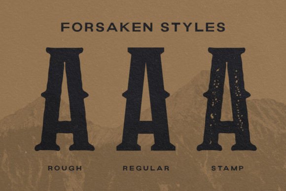 Forsaken Font - Preview 1