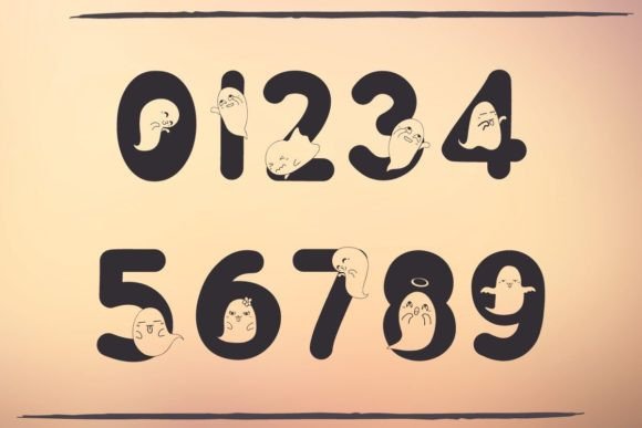 Ghost Day Font PNG with transparent background - Preview 2