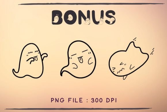 Ghost Day Font PNG with transparent background - Preview 3