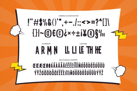 Gralliec Font PNG with transparent background - Preview 2