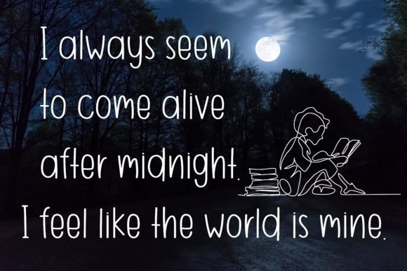 Hello Midnight Font PNG with transparent background - Preview 1
