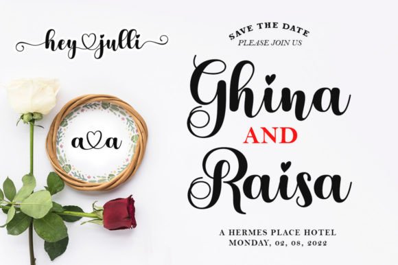 Hey Julli Font PNG with transparent background - Preview 2