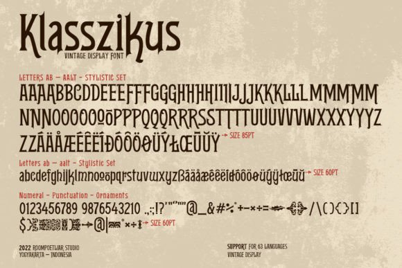 Klasszikus Font - Preview 4