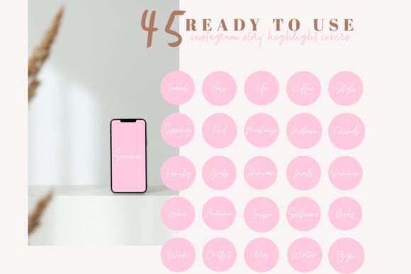 Neon Pink Instagram Highlight Covers