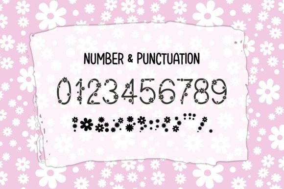 Little Daisy Font PNG with transparent background - Preview 2