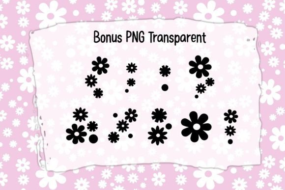 Little Daisy Font PNG with transparent background - Preview 3