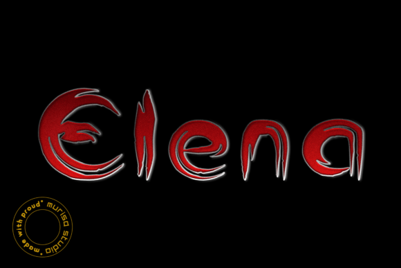 Murisa Elena Font PNG with transparent background - Preview 5