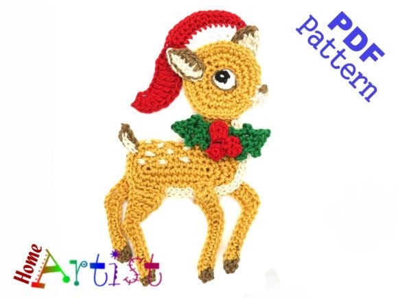 Reindeer with Santa's Hat