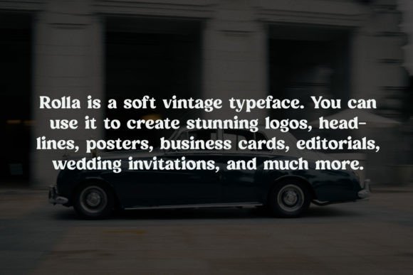 Rolla Font PNG with transparent background - Preview 2