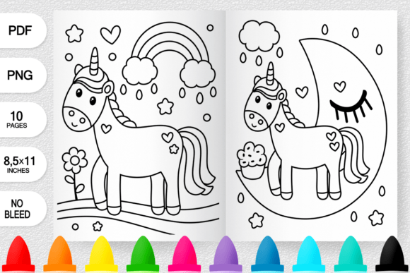 Unicorn Coloring Book for Kids Graphic Coloring Pages & Books Kids By AbellaPublishing